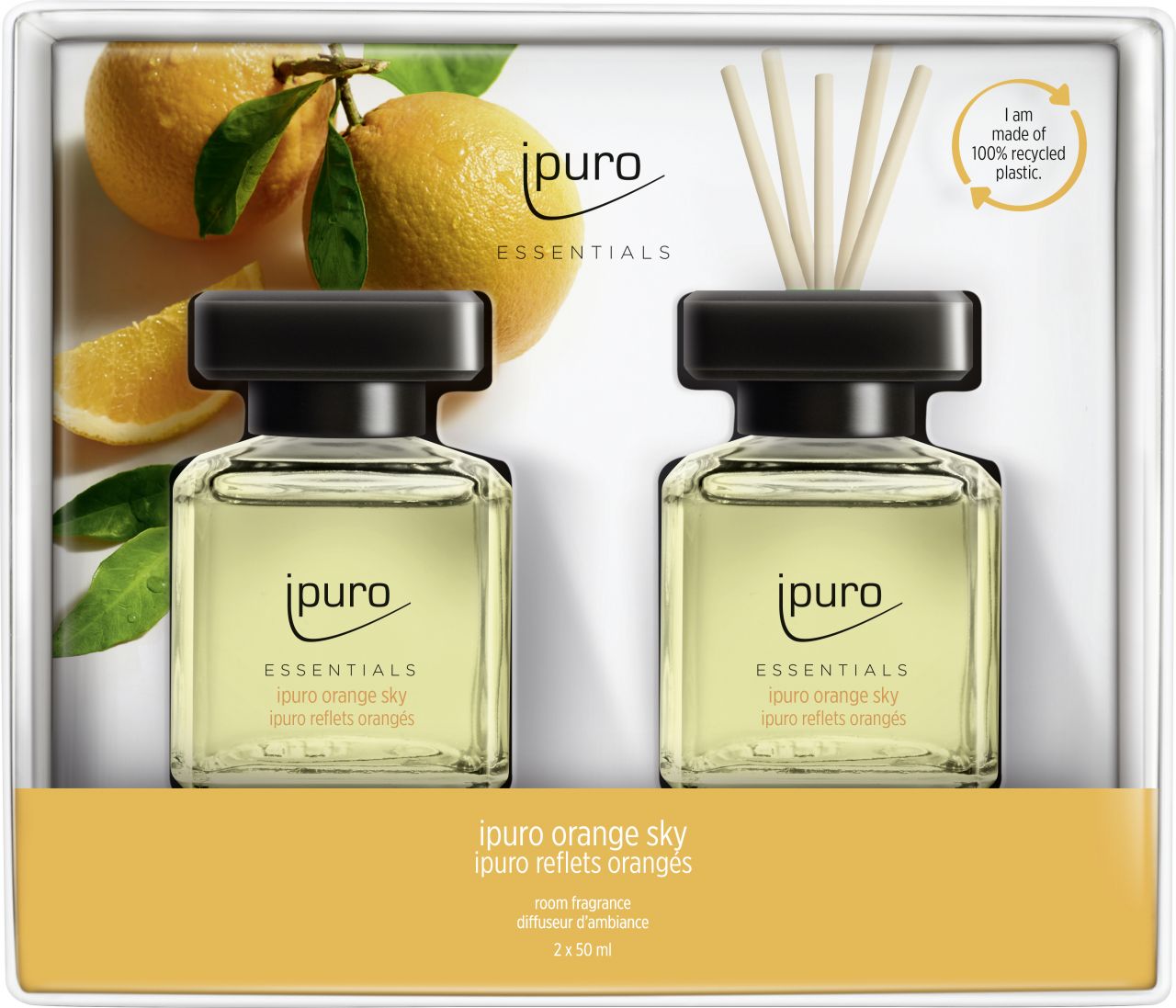 ipuro ESSENTIALS Raumduft Set Orange Sky 2 x 50 ml von Ipuro