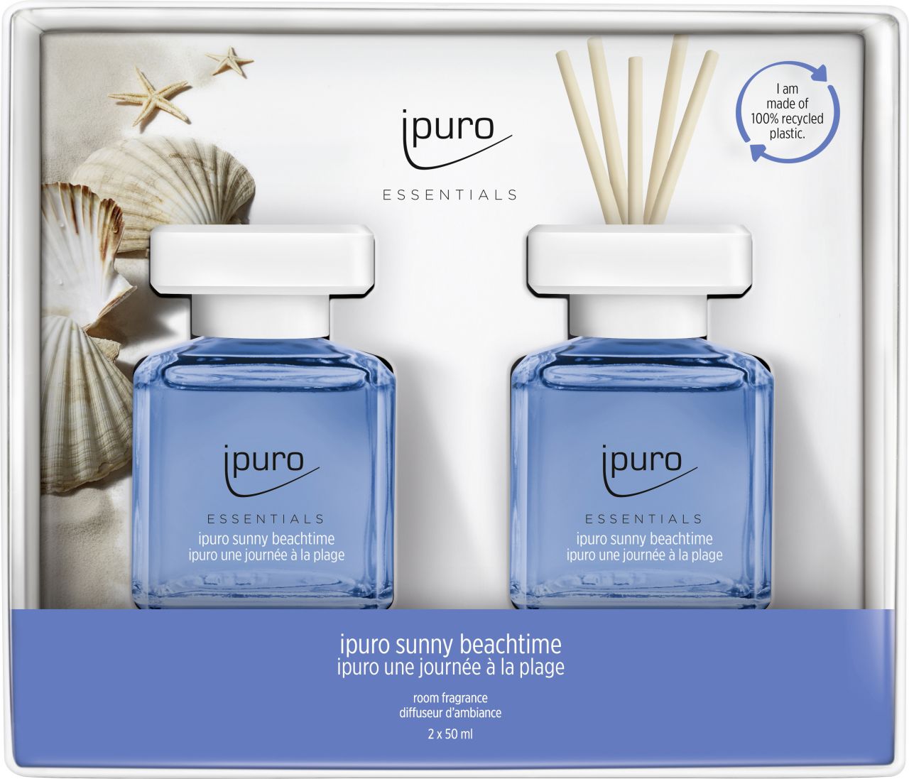 ipuro ESSENTIALS Raumduft Set Sunny Beachtime 2 x 50 ml von Ipuro