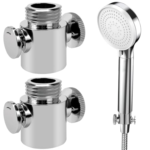 2stk Duschkopf Absperrventil, G1/2 Wasserstopper Dusche, Dusche Head Absperrventil, Durchflussbegrenzer Dusche, Wasserverteiler Shut-Off Ventil, Wasser Absperrventil, für Duschköpfe G1/2 von Irenwarl