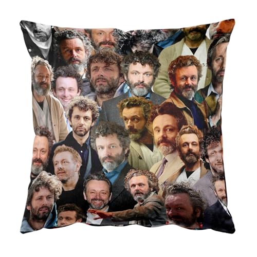 Ireser Michael Sheen Fotocollage, quadratischer Kissenbezug von Ireser