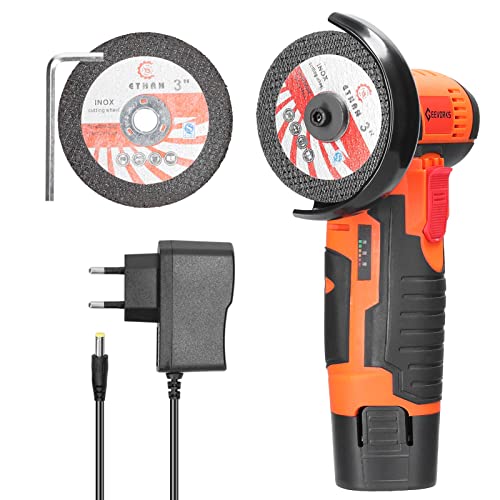 Irfora Elektrischer Winkelschleifer,Elektrisches Schleifwerkzeug mit 19500 U/min, multifunktionaler Mini-Schleifer, Handschneider zum Schneiden, Polieren, Keramikfliesen, Holz, Stein, Stahl von Irfora