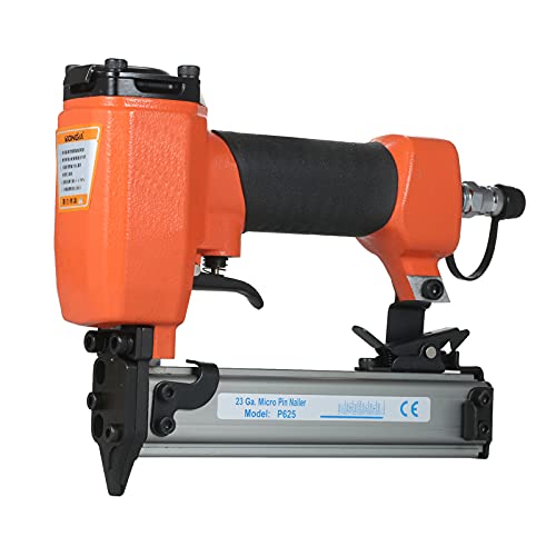 Irfora 23 Gauge Micro Pin Nailer 1/2 Zoll bis 1 Zoll Air Nailer Pneumatischer Finishing-Hefter Druckluftbetriebene Nagel für die Holzbearbeitung Möbeldekoration - Leicht zu entfernen festsitzende von Irfora