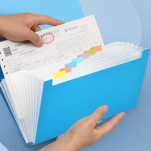 Irfora A6 Accondian File Ordner Bill Organizer 13 Taschen Erweiterung Dateikoffer mit Wasserdicht (C-1) von Irfora
