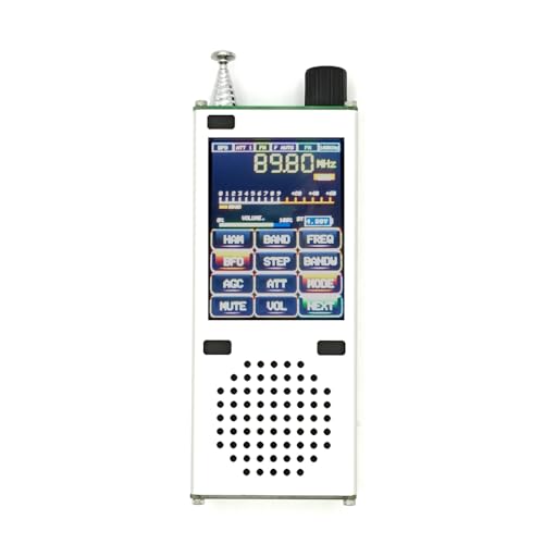 Irfora ATS120 SI4732 ESP32 BT 150K-30 64M-108 Empfängerfrequenz-Amplitudenmodulation LSB USB Alle Bandmodi Einstellbares 2,4-Zoll-Digital-TFT-Display mit Drehknopf von Irfora