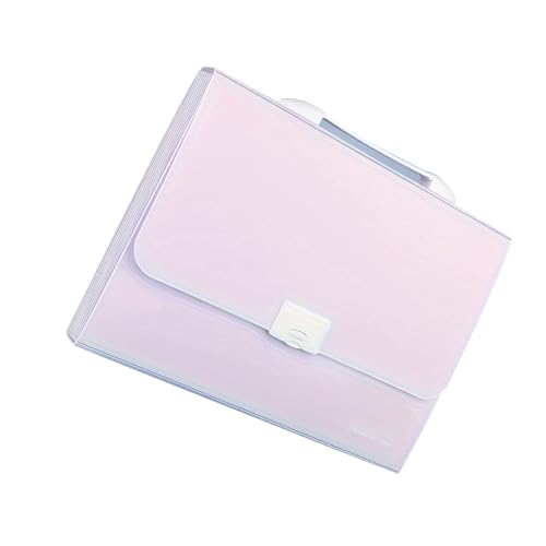 Irfora Accordian File Ordner Organizer 13 Taschen Erweiterungsdateikoffer mit der Wasserdichte Abdeckung A4 Buchstabe Akkordeon -Dokument Organizer Wird mit 12 Aufklebern für Geliefert (Lila) von Irfora