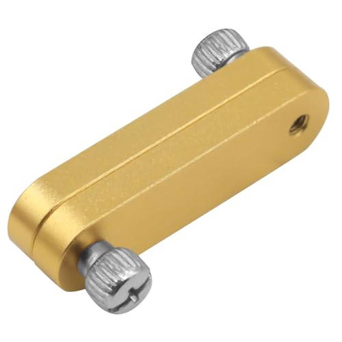 Irfora Aluminiumlegier -Schreibwerkzeug, Kleines und Tragbares Holzbeschränkungsgrenze Blockstahl Lineal Stopp -Scribing -Werkzeug mit für Metall Kunststoff (Gelb) von Irfora