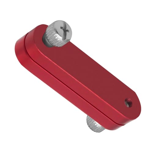 Irfora Aluminiumlegier -Schreibwerkzeug, Kleines und Tragbares Holzbeschränkungsgrenze Blockstahl Lineal Stopp -Scribing -Werkzeug mit für Metall Kunststoff (Rot) von Irfora