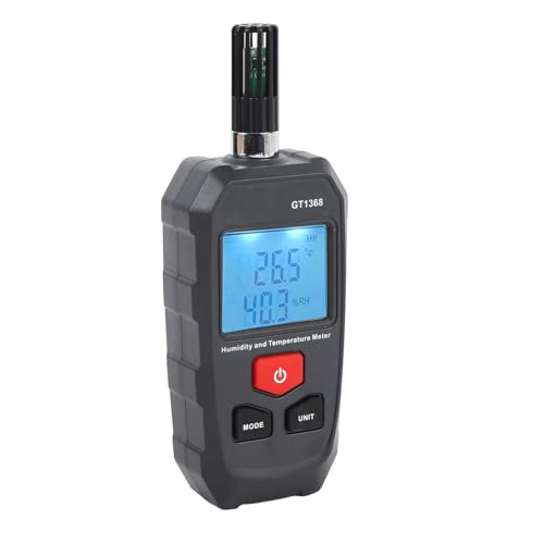 Irfora Hoch Genaue Messung, Blacks LED -LED -Bildschirm -Hygrometer -Thermometer, Langlebige, Energiesparende, Vielseitige Anwendungen, Digitaltemperaturfeuchtigkeitsmesser mit SHT30 Irfora Hoch Genaue Messung, Blacks LED -LED -Bildschirm -Hygrometer -Thermometer, Langlebige, Energiesparende, Vielseitige Anwendungen, Digitaltemperaturfeuchtigkeitsmesser mit SHT30 von Irfora
