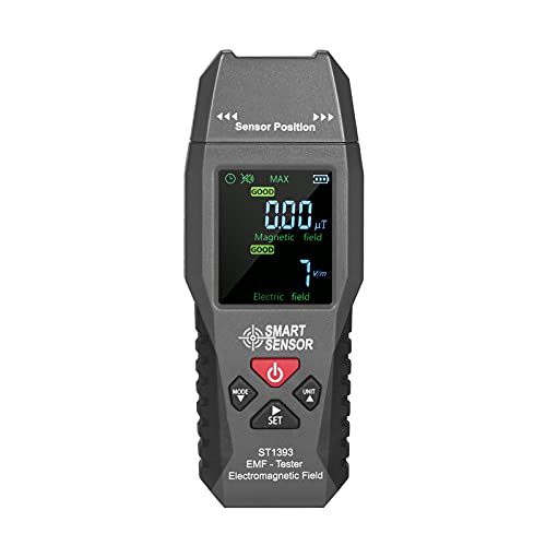 Irfora ST1393 EMF-Messgerät Elektromagnetisches Feld EMF-Detektor Handheld Mini-Digital-LCD-Strahlungstester für elektromagnetische Felder von Irfora