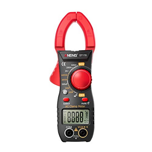 Irfora ST170 Smart Clamp Meter 1999 Counts Digitalmultimeter mit automatischer Bereichsauswahl LCD-Bildschirm AC-DC-Spannung AC-Stromtester LED-Taschenlampe NCV-Induktionsspannungsmesser von Irfora