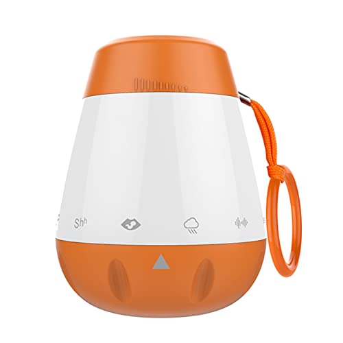 Irfora Smart Baby Sleep Soother White Noise Sound Machine für Säuglinge Kleinkinder mit 6 beruhigenden Geräuschen Eingebauter Akku Intelligente Sprachaktivierung von Irfora