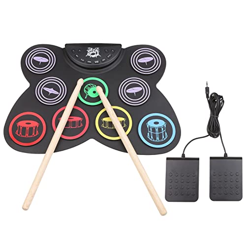 Irfora Tragbares Roll -Drum -Kit Silikon Rollen Elektronischer Drum Roll Sets Tragbare für Anfänger Üben Irfora Tragbares Roll -Drum -Kit Silikon Rollen Elektronischer Drum Roll Sets Tragbare für Anfänger Üben von Irfora