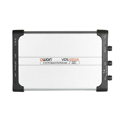 Irfora VDS6102A Virtuelles USB-PC-Oszilloskop 2-Kanal 100 1 Gsa/s 14 Bit Tragbares ADC Typ-C Digital-USB-Oszilloskope PC- von Irfora