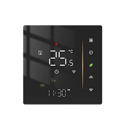 Irfora ZigBee Digitalanzeige Intelligenter Temperaturregler Multifunktionaler Wasser-/Elektro-Fußbodenheizung Wasser-/Gasboiler-Thermostat Kompatibel mit und Assistant von Irfora