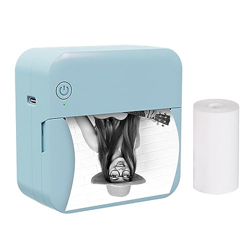 Mini Stampante Termica Tascabile Multifunzione Portatile Sticker Maker 300DPI Stampa Foto Istantanea Supporto Connessione BT per Smartphone con 1 Rotolo di Carta 57mm Compatibile con iOS Sistema von Irfora