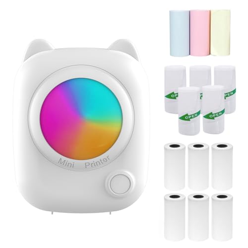 Mini stampante tascabile termica per Foto istantanee, macchina per etichette, connessione Wireless BT, compatibile Con app Android o iOS, supporto per ricevute, etichette, promemoria, adesivi, Mini stampante tascabile termica per Foto istantanee, macchina per etichette, connessione Wireless BT, compatibile Con app Android o iOS, supporto per ricevute, etichette, promemoria, adesivi, von Irfora