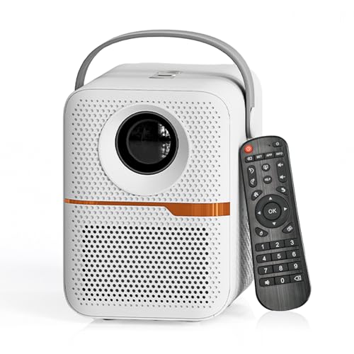 Proiettore Con decodifica 4K WiFi Supporto sistema Android 10.0 Display da 150 pollici Stessa Tecnica dello schermo Proiettore cinematografico Doppio alarlante integrato Con supporto per von Irfora