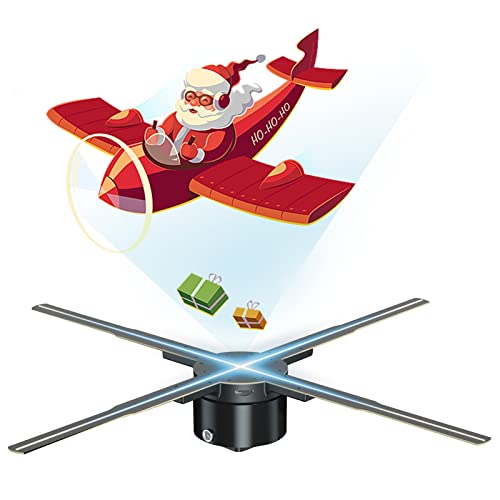 Proiettore ologramma 3D Display pubblicitario Fan Lettore a parete 3D Naked Eye 2K HD LED Foto Video Fan Con 576pcs Perline luminose a LED Segno di telecomando Display in Tempo Reale Schermo per von Irfora