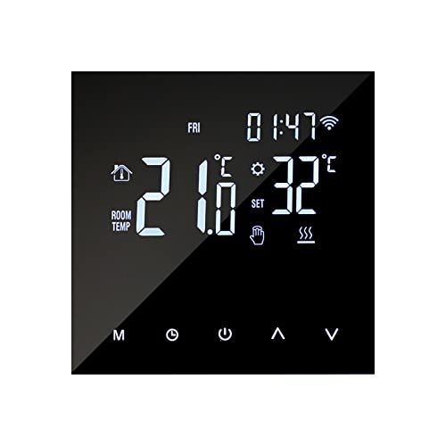 WIFI Smart Heizungsthermostat Digitaler Temperaturregler Handy APP Steuerung Touchscreen LCD Display Wochenprogrammierbarer elektrischer Heizungsthermostat Frostschutz für Home School Office Hotel von Irfora
