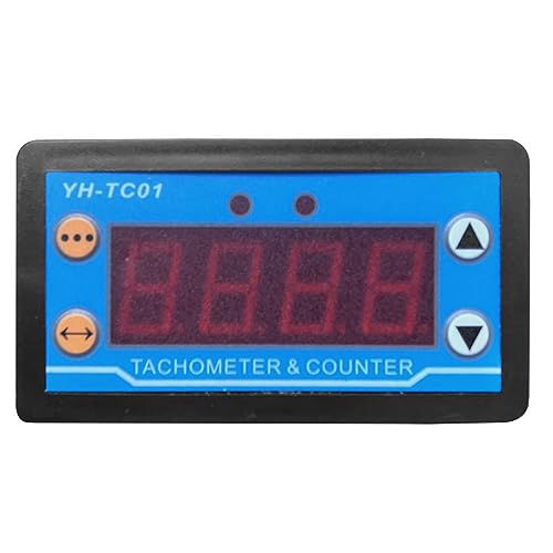 YH-TC01 Digitaler Drehzahlmesser Hochpräziser LED-Digitalanzeige-Motordrehzahlmesser mit Hall-Sensor-Motordrehzahldetektor von Irfora