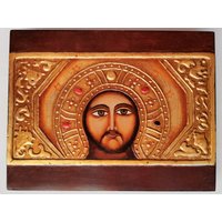 Heilige Christus-Ikone Acheropita Sancta Sanctorum Handbemalt Auf Holz Heilige Christus-Ikone Acheropita Sancta Sanctorum Handbemalt Auf Holz von IridiumStore