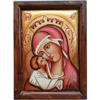 Neue Handbemalte Orthodoxe Heilige Ikone Unsere Dame Mit Jesuskind Neue Handbemalte Orthodoxe Heilige Ikone Unsere Dame Mit Jesuskind von IridiumStore
