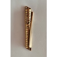 Runde Mesusa Aus Goldenem Metall, 14 cm Runde Mesusa Aus Goldenem Metall, 14 cm von IridiumStore