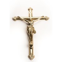 Wandkruzifix Aus Poliertem Messing, 45 X 29 cm von IridiumStore