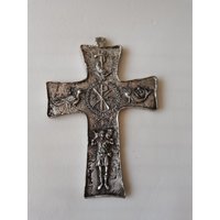 Wandkruzifix Memory Catacombs Trinity Aus Versilbertem Messing 14 X 9 cm Wandkruzifix Memory Catacombs Trinity Aus Versilbertem Messing 14 X 9 cm von IridiumStore