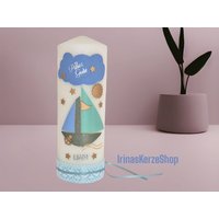 Geburtstagskerze Schiff von IrinasKerzeShop