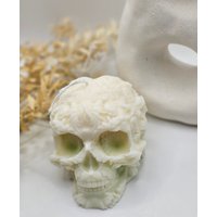 Totenkopfkerze |Kerze Kopf | Sojawachs Vegan Kerze Skull Gothic von IrinisCandles