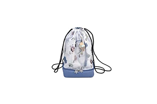 Iris Barcelona - Backpack Boys and Girls Snack Rico Bag, Blue | Snack Bag Snack Carrier, Reusable and Eco-Friendly BPA-Free von Iris Barcelona