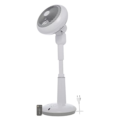 Iris Ohyama Woozoo, 37㎡, Ventilator, Weiß, 10 Geschwindigkeiten, Fernsteuerung, Oszillierend, leise, Table Fan, Tischventilator, Lüfter, Bodenventilator, tragbarer, Portable, DC-Motor, STF-DC15T von Iris Ohyama
