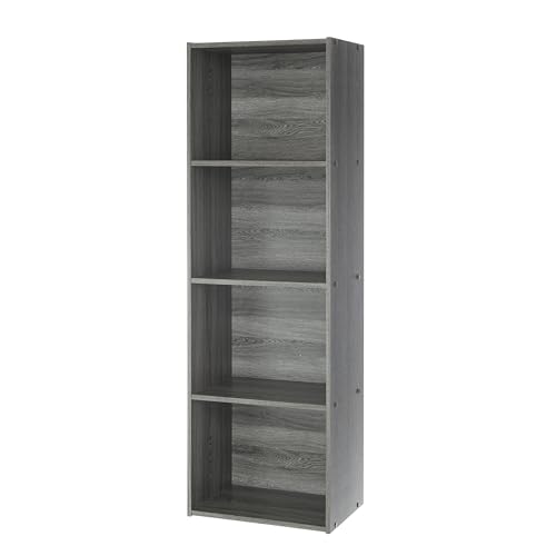 Iris Ohyama, Schrank, 4 Büroregale, Bücherregal, stabil, große Kapazität, multifunktional, massiv, Schlafzimmer, Wohnzimmer – Office Basic Rack - CX-4FN – Graue Eiche Iris Ohyama, Schrank, 4 Büroregale, Bücherregal, stabil, große Kapazität, multifunktional, massiv, Schlafzimmer, Wohnzimmer – Office Basic Rack - CX-4FN – Graue Eiche von Iris Ohyama