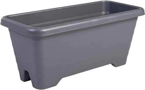 Iris Ohyama, Pflanzentopf, Hängepflanze mit Wasserablaufsystem für die Gartenarbeit - Air Planter 600, Grau von Iris Ohyama