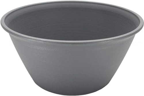 Iris Ohyama, Pflanzentopf, Runde Pflanzgefäße mit Wasserableitung/Speichersystem für die Gartenarbeit - Round Plant Pot 450, Grau von Iris Ohyama