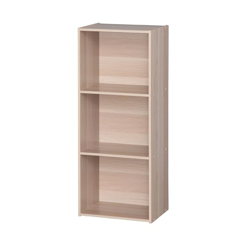 Iris Ohyama, Möbel, 3 Regalbretter, Bibliothek, Stabil, Großes Fassungsvermögen, Multifunktional, Stabil, Schlafzimmer, Wohnzimmer - Office Basic Rack CX-3FN - Hellbraun von Iris Ohyama