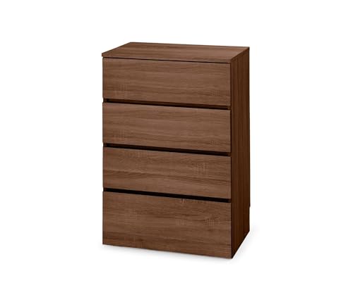 Iris Ohyama, Sideboard, Schlafzimmerschrank, Aufbewahrungsmöbel, Multifunktionskommode, 4 verschiebbare Schubladen, Modern, Robust, Wohnzimmer - Wooden Chest WCH-590- Hellbraun von Iris Ohyama