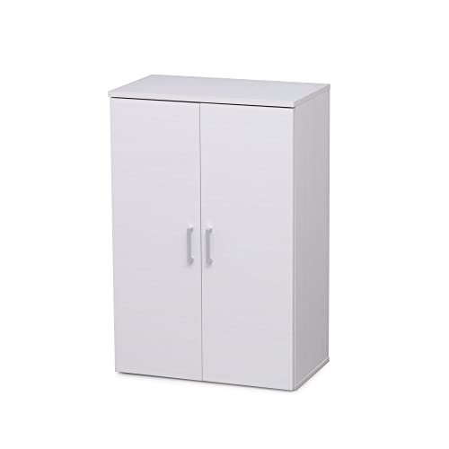 Iris Ohyama, Möbel, Regal, Schrank, Schuhorganizer, 6 Compartments, Modular, Kann 18 Paar enthalten, Flur, Schlafzimmer, Wohnzimmer, Büro - Shoe cabinet SR-6035 - Eiche weiß von Iris Ohyama