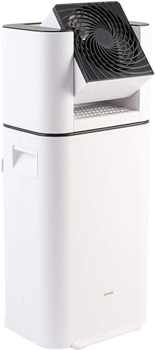 Iris Ohyama Woozoo, Tragbarer 2-in-1 Luftentfeuchter & oszillierender Ventilator, 21m², 590W, Wassertank 2.5L, Timer, Leise - Dehumidifier with Circulator DDC-50 - Weiß von Iris Ohyama