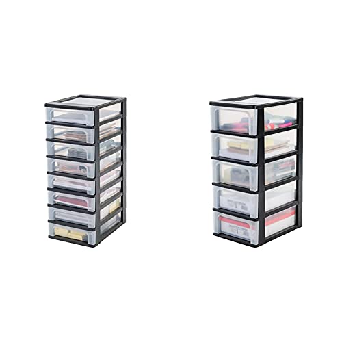 Iris Ohyama, Schubladenschrank/Schubladencontainer - Organizer Chest OCH-2080 - plastik, schwarz, 8 x 4 L, L26 x B35,5 x H65,5 cm +Iris Ohyama, Schubladenschrank OCH-2005 5x7L, L26xB35,5xH61 cm Iris Ohyama, Schubladenschrank/Schubladencontainer - Organizer Chest OCH-2080 - plastik, schwarz, 8 x 4 L, L26 x B35,5 x H65,5 cm +Iris Ohyama, Schubladenschrank OCH-2005 5x7L, L26xB35,5xH61 cm von Iris Ohyama