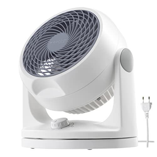 Woozoo, Leiser, leistungsstarker & tragbarer Tischventilator, 23m², Reichweite 12m, Oszillation, Vertikale Neigung, Zimmer - Woozoo PCF-HD18 - Weiß von Iris Ohyama