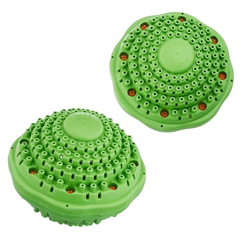 Irisana - Pod für Waschmaschine - 2er Pack - Grün - Dauer bis zu 1000 Wäschen - Ökologischer Ball zum Reinigen und Desinfizieren ohne Waschmittel oder Weichspüler von IRISANA