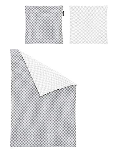 Irisette Essential Mako-Satin Bettwäsche Bea Silber, 1 Bettbezug 135 x 200 cm + 1 Kissenbezug 80 x 80 cm Irisette Essential Mako-Satin Bettwäsche Bea Silber, 1 Bettbezug 135 x 200 cm + 1 Kissenbezug 80 x 80 cm von Irisette Essential