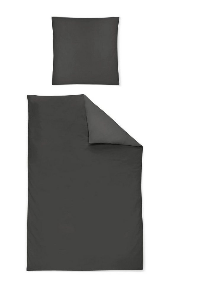 Irisette Bettwäsche Mako-Satin uni Bettwäsche Set uni Paris 8000 155 x 200 cm grafit, Bettbezug Kopfkissenbezug Set kuschelig weich hochwertig Irisette Bettwäsche Mako-Satin uni Bettwäsche Set uni Paris 8000 155 x 200 cm grafit, Bettbezug Kopfkissenbezug Set kuschelig weich hochwertig von Irisette