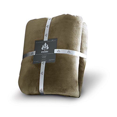 Irisette 8900- 86 Castel Kuscheldecke Uni, 150 x 200 cm, taupe von Irisette