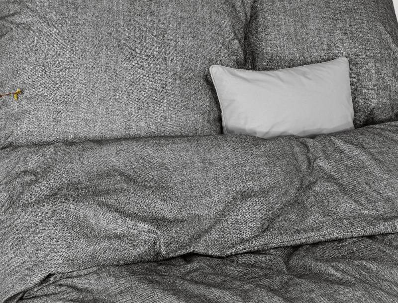 Irisette Bettwäsche Flausch-Cotton Bettwäsche Set Mink 8835 135 x 200 cm grau, Bettbezug Kopfkissenbezug Set kuschelig weich hochwertig von Irisette