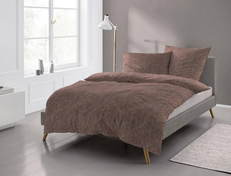 Irisette Bettwäsche Flausch-Cotton Bettwäsche Set Mink 8835 155 x 200 cm schoko, Bettbezug Kopfkissenbezug Set kuschelig weich hochwertig Irisette Bettwäsche Flausch-Cotton Bettwäsche Set Mink 8835 155 x 200 cm schoko, Bettbezug Kopfkissenbezug Set kuschelig weich hochwertig von Irisette