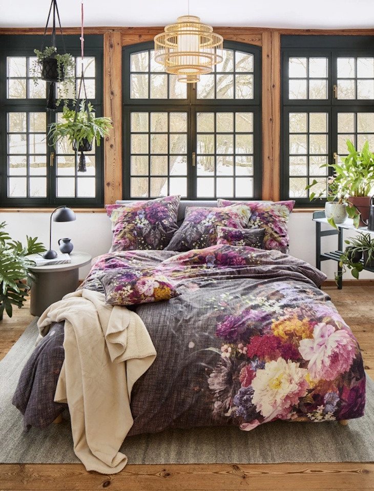 Irisette Bettwäsche Flausch-Cotton Blütenpracht in Multi 135 x 200 cm von Irisette