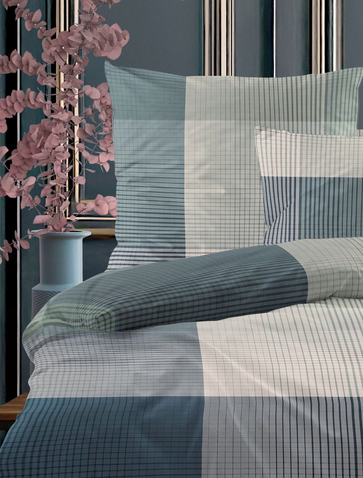 Irisette Bettwäsche Irisette Wave Mako-Satin Bettwäsche 155x220 cm Karo salbei grün 8637-3, Mako-Satin, 2 teilig, für Sommer und Winter Irisette Bettwäsche Irisette Wave Mako-Satin Bettwäsche 155x220 cm Karo salbei grün 8637-3, Mako-Satin, 2 teilig, für Sommer und Winter von Irisette